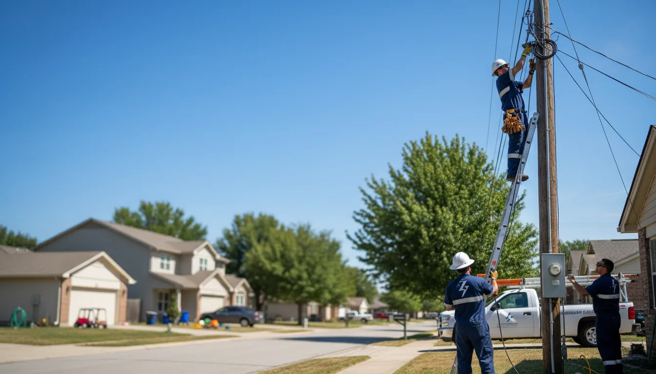 Residential electrician providing installation services in Knoxville, AR